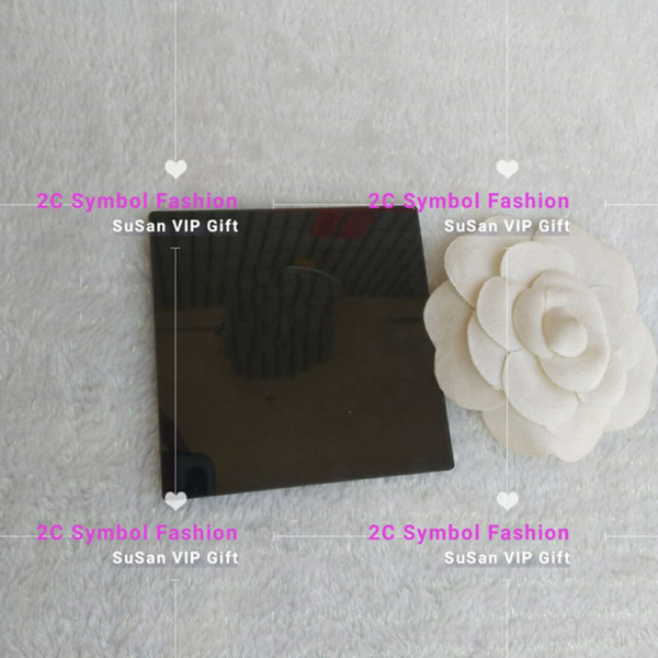 6pcs lot VIP Limited gift delicate laser Letters black acrylic coasters high brightness heat insulation cup pad coffee cup ma