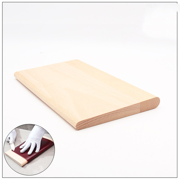 DIY leather craft inner and outer stick wood assistant tool 250x150mm 12/18mm thick For Making Bags