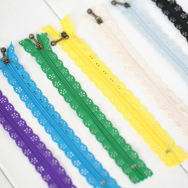 Random Color 100pcs/lot 30cm DIY Nylon Zippers lace Nylon Finish Zipper for Sewing Wedding Dress