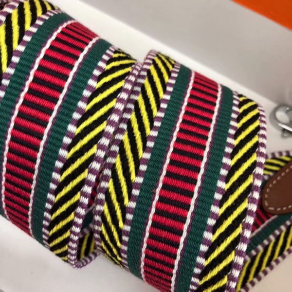 DHE - sherryfactoryoutlets ! 2018 BEST A+Quality rainbow Weaving Straps. EU & US popular canvase belts for LUXURIOUS bag.