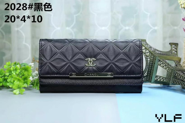 2019 best quality ladies pu wallet casual folding card bag pocket fashion purse