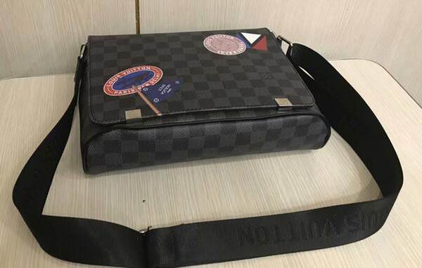 DISTRICT PM High quality new 2 size famous Brand Classic designer fashion Men messenger bags cross body bag school bookbag shoulder bag