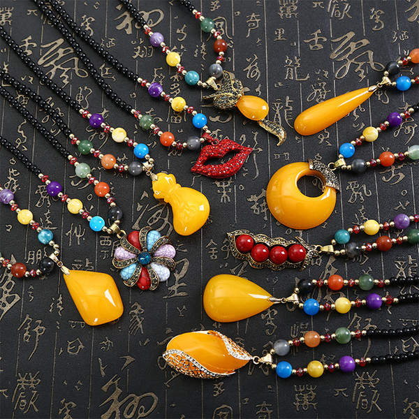 Women's Bag Accessories Wholesale New Honey Wax Long National Wind Sweater Chain Creative Gifts