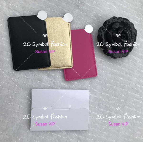 Fashion brand durable portable mirror with gift package beauty makeup tool toiletry luxury classic mirror VIP gift