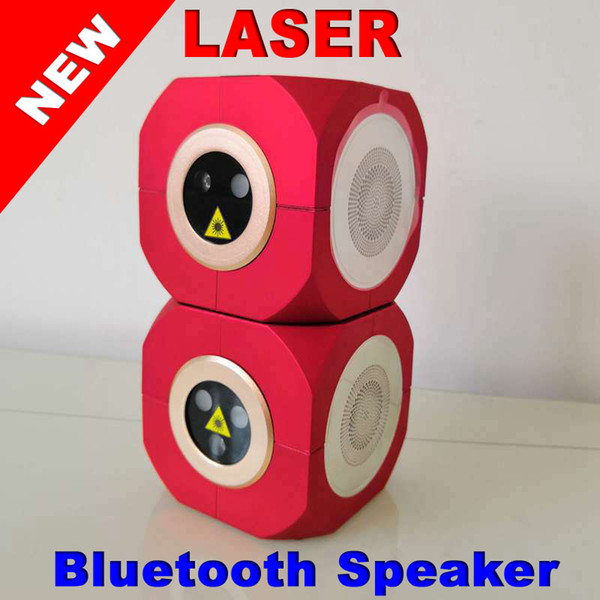Small bag can Latest research and development Portable Bluetooth speaker laser light Outdoor music laser stage light Music laser KTV