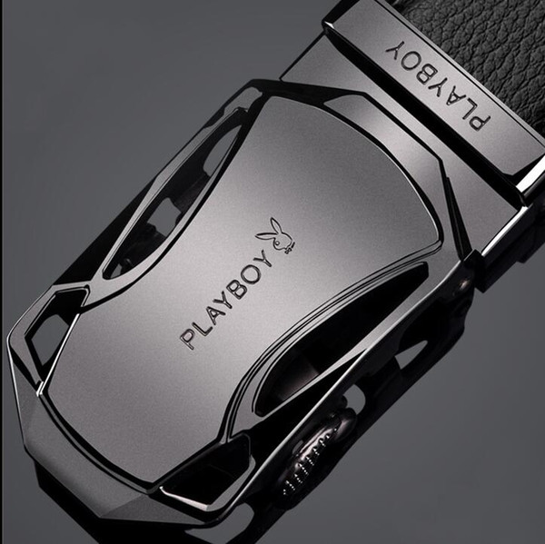 Leather belt men automatically buckle young hipster belt male version of the Korean personality trend brand comfortable