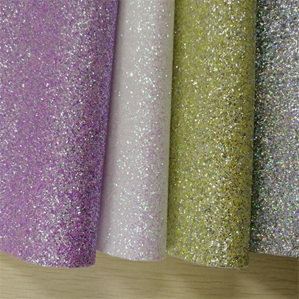 7.6*12inch 10pcs/set glitter synthetic leather fabric for DIY accessories