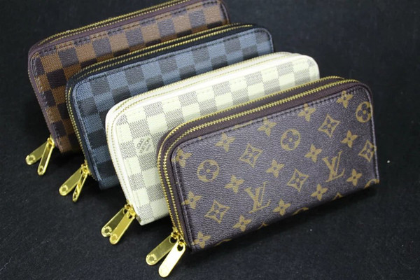 S UPREME2019 bags Double zip wallet Cowhide mens and womens evening package MICHAEL 0 KOR clutch real leather handbag TOTE LOUIS
