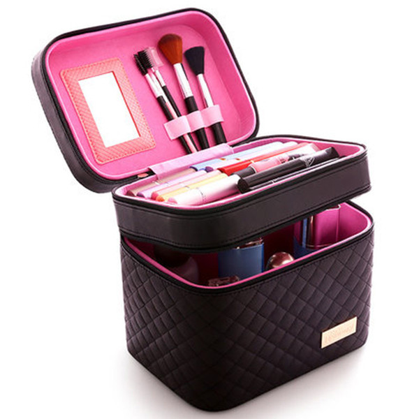 Women Cosmetic Box Designer High Quality Portable Cosmetic Bag Large Capacity Pu Cosmetic Bag Women Makeup Dedicated Tlan01 J190614