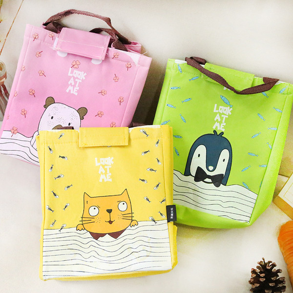 New 2019 Waterproof Lunch Bag for Women kids Men Cooler Lunch Box Bag Tote canvas Insulation Package Portable