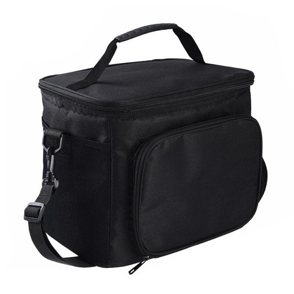 Insulated Lunch Bag Coolbag Adults Work Picnic Storage Lunchbox Black