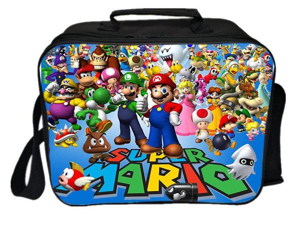 Super Mario Lunch Bag Worker Tote Cooler Bag Men Women Teens Thermal Nsulation Students New Beautiful Portable Lunch Box