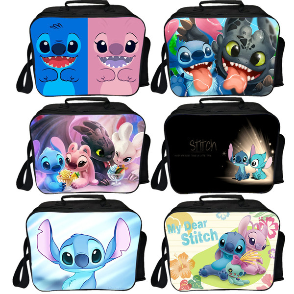 Stitch Lunch Bag Students Men Women Boys Girls Casual Lunch Box Student Worker New Bag Cooler Insulation