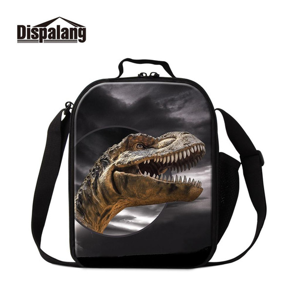 Dispalang Dinosaur Lunch Bags for Children School Insulated Lunch Cooler Bag for Kids Boys Cool Container Pincic Meal