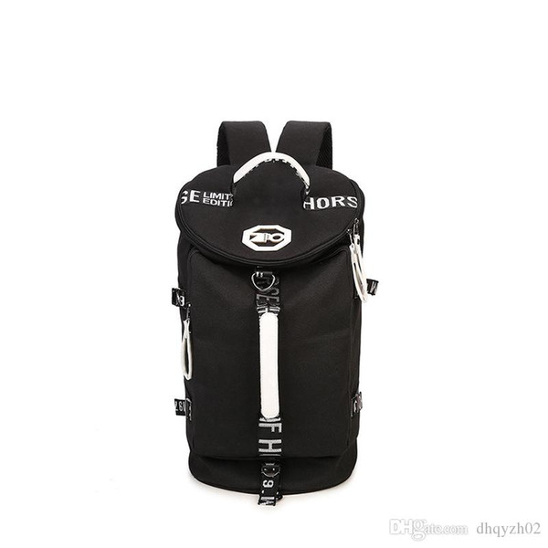 2019 new European and American travel hiking men's bag shoulder shoulder canvas sports drum bag computer bag