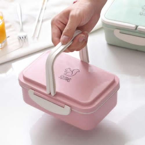 New Double Layer Lunch Box Storage Container Lunch Bags Microwave Oven Bento Box BPA Free