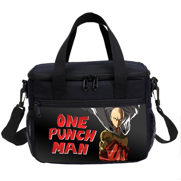 One Punch Man Insulated Lunch Bag Thermal Tote Bag Cool Backpack For Teens Meal Prep Fitness Picnic Boys