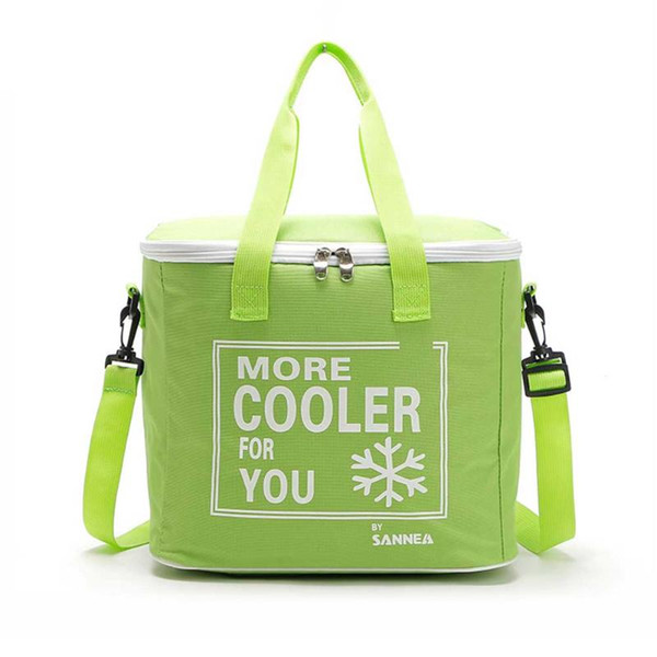 Carry Storage Practical Lunch Bag Cooler With Handles Zipper Oxford Cloth 20L Outdoor Picnic Aluminum Foil Large Capacity