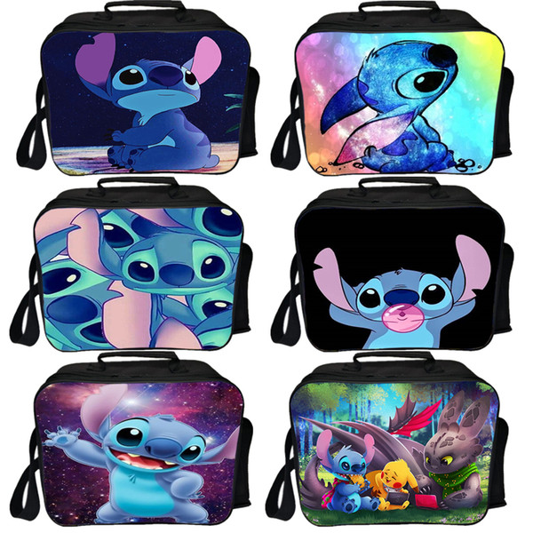 Stitch Cooler Bag Insulation Bag Children Boys Girls Cooler Insulation Fashion Student Worker New Beautiful Lunch