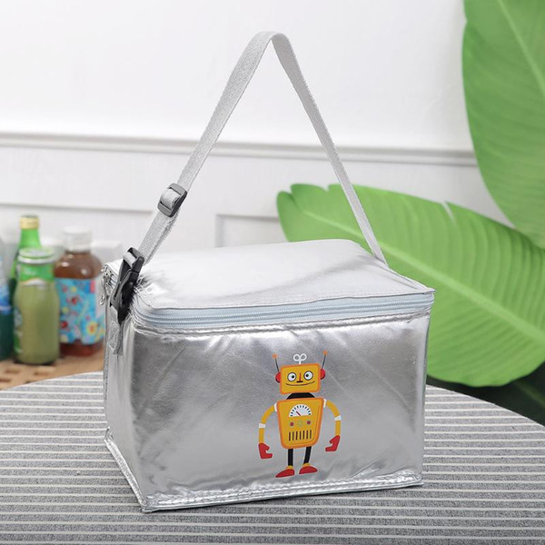 Portable PU Lunch Bags Outdoor Cooler Insulated Lunch Bag Picnic Tote Storage Box Picnic Bags Para Mujer School @B22