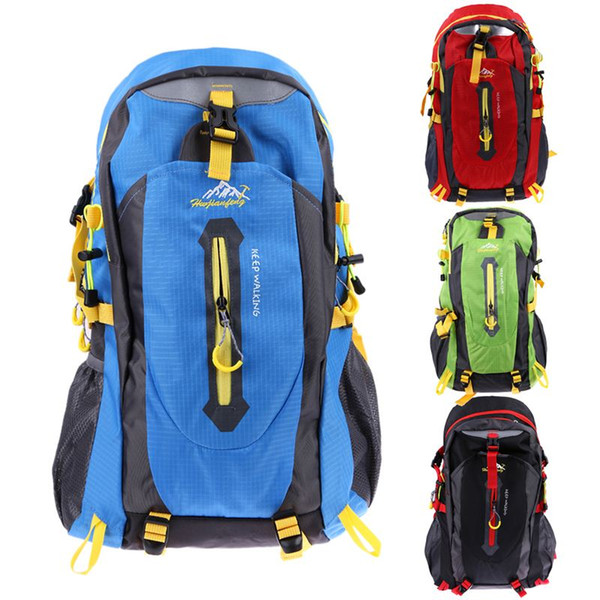 40L Waterproof Nylon Men Women Female Travel Climbing Backpack Hiking Camping Rucksack Mountaineering Cycling Outdoor Sports Bag