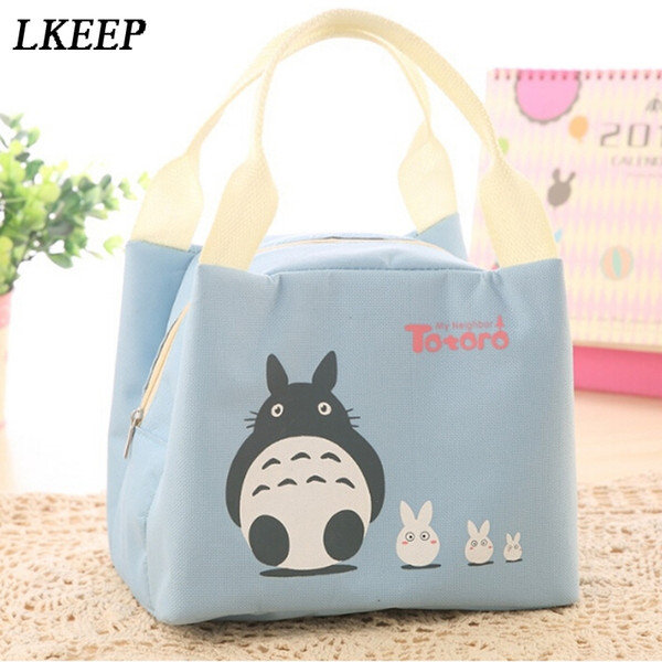 2018 New Totoro Printing Portable Picnic Bag Cartoon Ice Insulation Bag Car Lunch Droshipping Wholesale