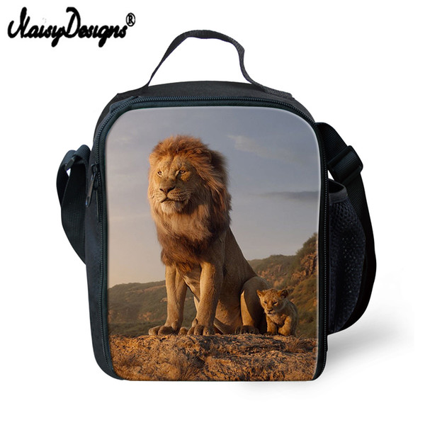 2019 Animal Lion King Lunch Bag Portable Insulated Thermal for Teen Girls Boys Fashion Lunch Bags For Women Men Bolsa Termica