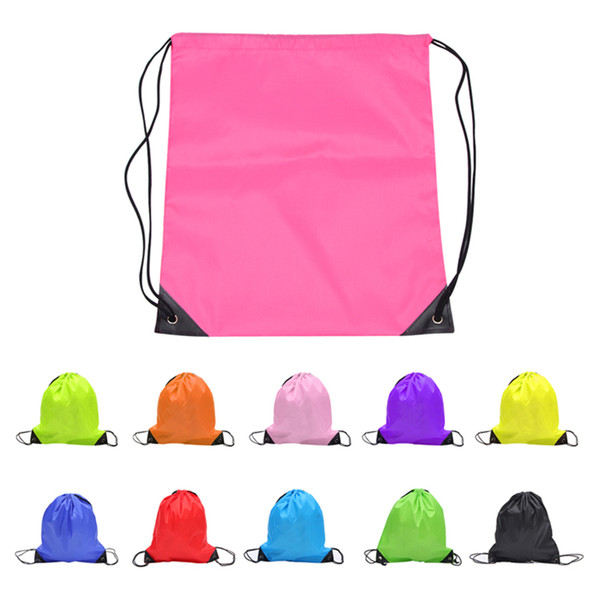 New-cute Drawstring Beam pockets Solid color Backpack Shopping Bags Fashion Storage Bags Gifts Bags wholesale B1059