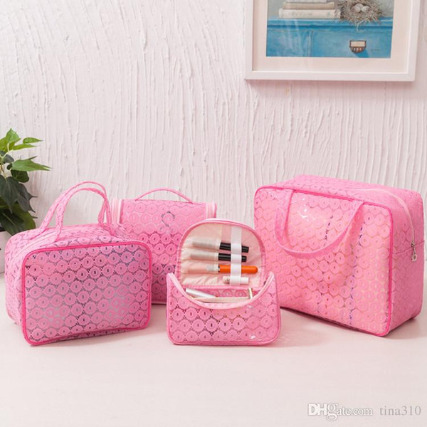 Make Up Cosmetic Bags Women Lady Girl Reto PVC Women Bags Cosmetic Make Up BagS Jewelry Organizer Storage bags A0333