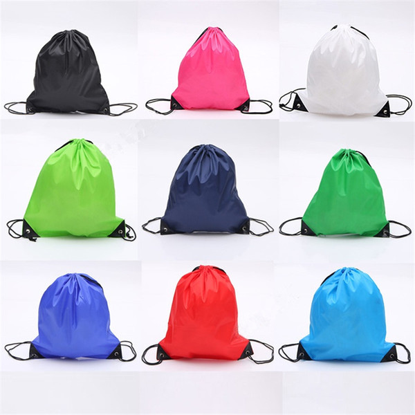 New-cute Drawstring Beam pockets Solid color Backpack Shopping Bags Fashion Storage Bags Gifts Bags wholesale B1058