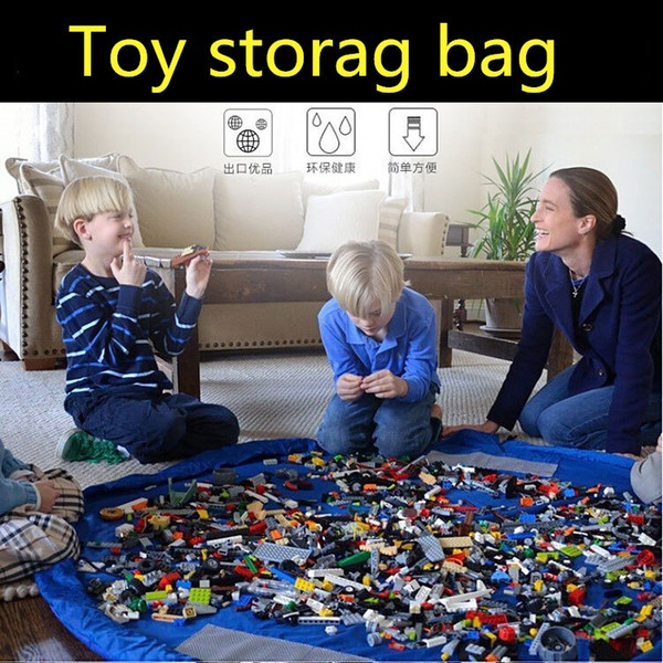 Fashion Designer Kid Toy Storage Bag Foldable Tote Waterproof Storage Reusable Pouch Outdoor Camping Mat Organizer Bag