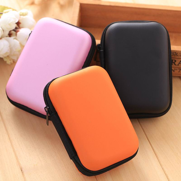 Earphone Accessories Mini EVA Rectangle Storage Bag Card Key Money Coin Hard Box Digital Organizer Carrying Bag USB Charger Cable Small Case