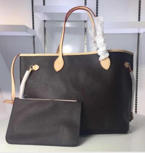 wholesale price sell high quality leather oxidate NEVERFULL MM GM TAHITIENNE women totes with Pouch shopping shoulder bag