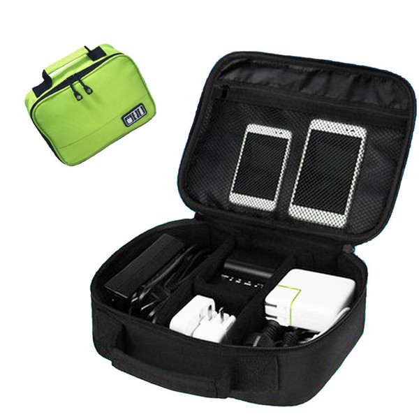 Portable Digital Accessories Gadget Devices Organizer USB Cable Charger Tote Case Storage digital Bag Travel data line package