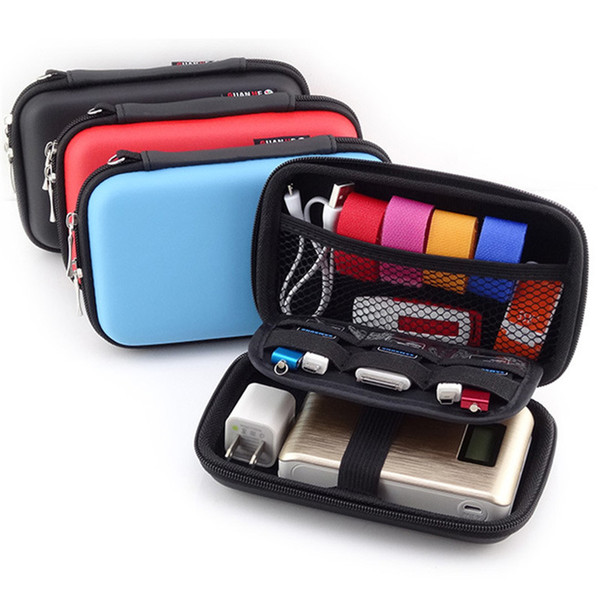 2017 Universal Power Bank Bag Earphone Tidy Bag Waterproof Shockproof Bag For Cellphone USB Cable with OPP Package SCA247