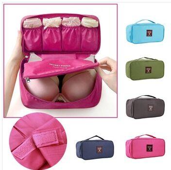 Women Girl Travel Bra Underwear Lingerie Organizer Bag Cosmetic Makeup Toiletry Wash Storage Case Bra Bag Free Shipping