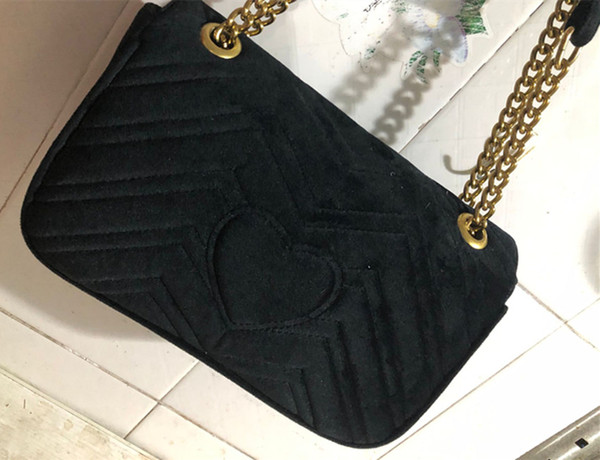 red New Design Women's Fashion Style Hot Velvet material Handbags Shoulder Message Bag Chain Bags With Free Shipping