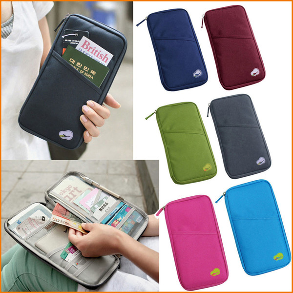 New Arrive Korean Style Passport Wallet Travelus Polyester Multifunction Credit Card Package ID Holder Travel Storage Bag