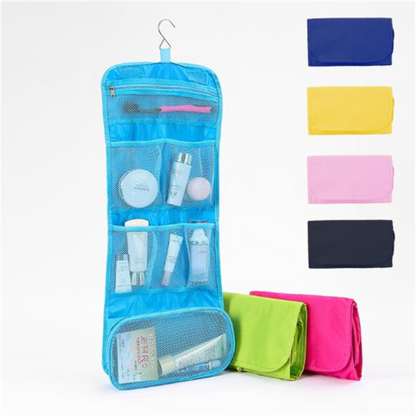 Best selling new fashion travel storage handbag waterproof wash Bag Organizer Oxford cloth white collar cosmetic bags T7D5025