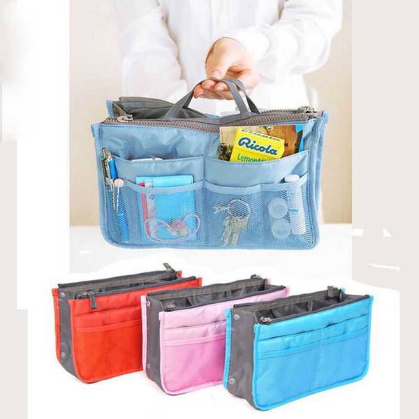 Universal Tidy Bag Cosmetic bag Pouch Tote Sundry Bag Organizer Travel Makeup Insert Handbag with OPP Package OTH342