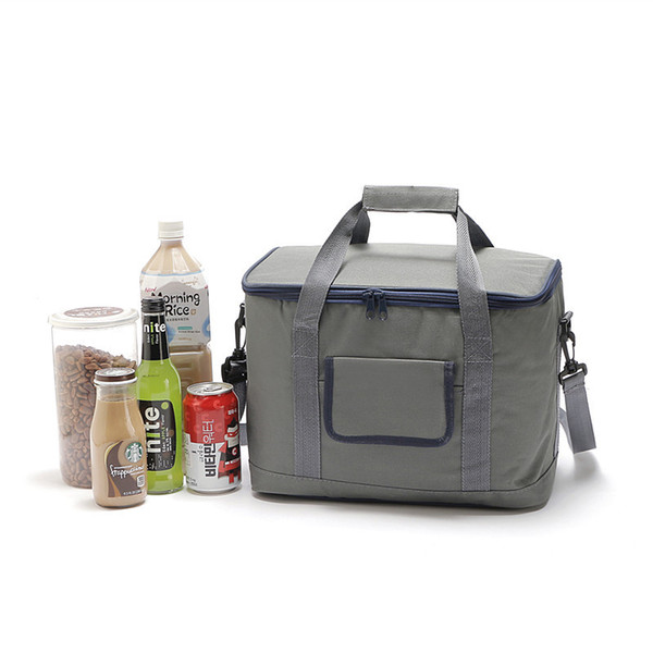 18L Insulation Package Portable Waterproof Lunch Bags Thermal Insulated Neoprene Cooler Lunch Bag Tote With Zipper