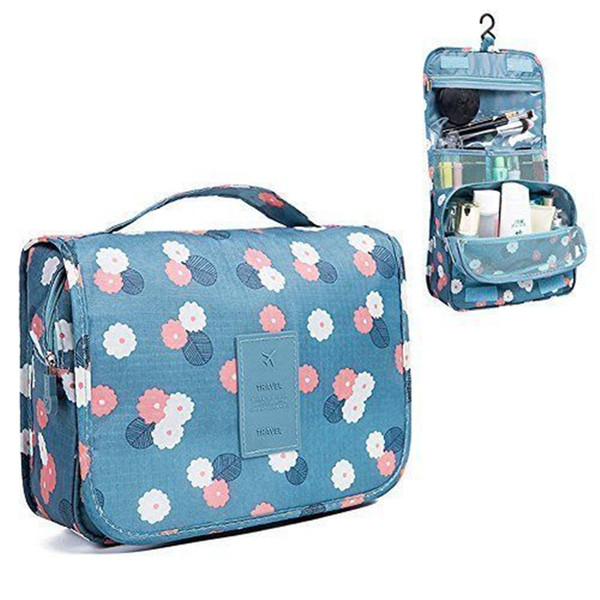 Hot & Popular Travel Portable Cosmetic Toiletry Bag Makeup Pouch Waterproof Hanging Organizer Bag for Women Or Men