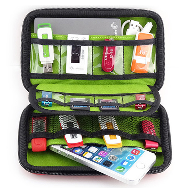 3 Colors - Electronic Accessories Bag For Hard Drive, Organizers For Earphone Cables USB Flash Drives Travel Case, Digital Storage Bag