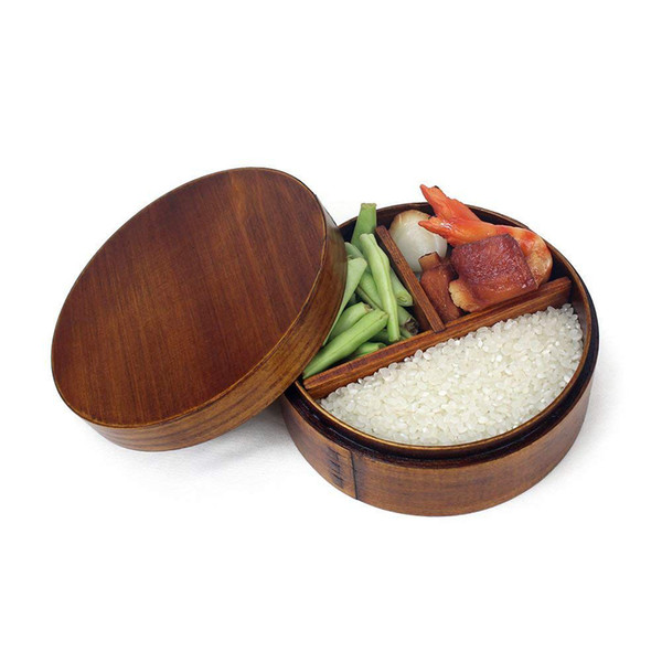 Japanese Bento Boxes Wooden lunch box Sushi Portable Container Wooden container