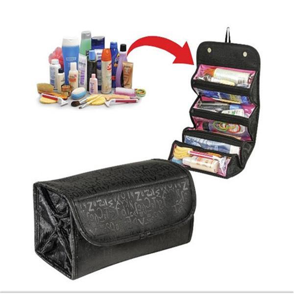 Hot Sale Women Multifunction Travel Cosmetic Bag Makeup Case Pouch Toiletry Organizer