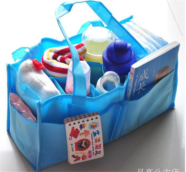 2015 Multifunction Mummy Bags 3 Colors Fshion Design Baby Diaper Bags High Quality Mother Double Layer Solid Bag On Sale