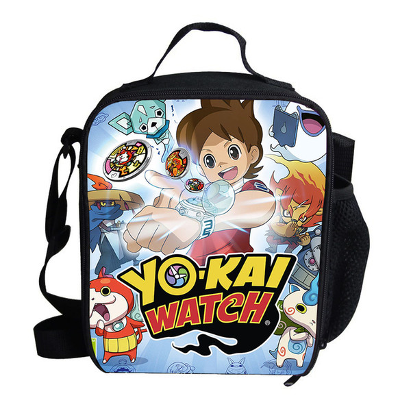 Newest Cartoon Yo Kai Watch printing Thermal Insulated Lunch Bag for Girls Boys Kids Picnic Shoulder Bags For Snacks Students