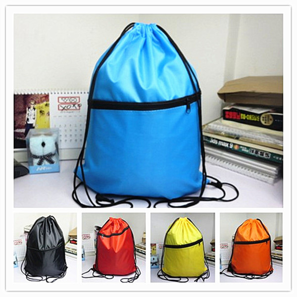 New-cute Drawstring Beam pockets Solid color Backpack Shopping Bags Fashion Storage Bags Gifts Bags wholesale A0480