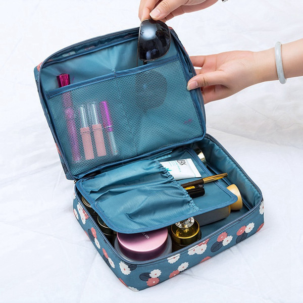 2018 New Style Zipper Women Large Waterproof Makeup Bags Beauty Cosmetic Organizer Necessaries Make Up Toiletry Storage Travel Wash pouch