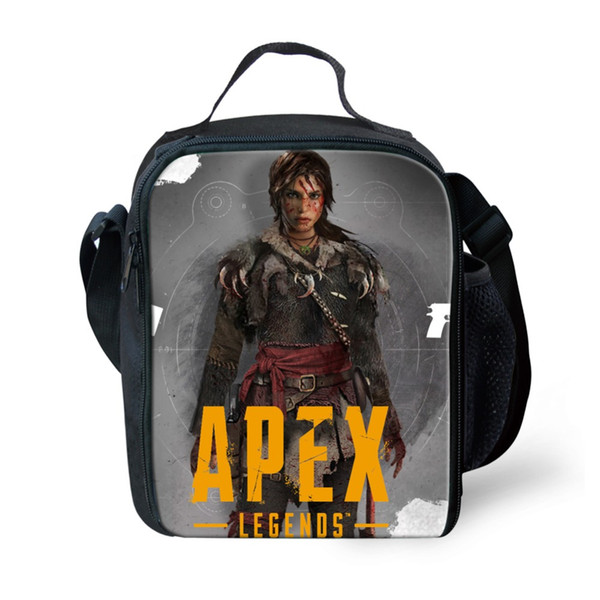 Coloranimal Brand Design Lunch Box for Children Student Messenger Bag Mini Apex Legends Reusable Thermal Lunch Bag Insulated